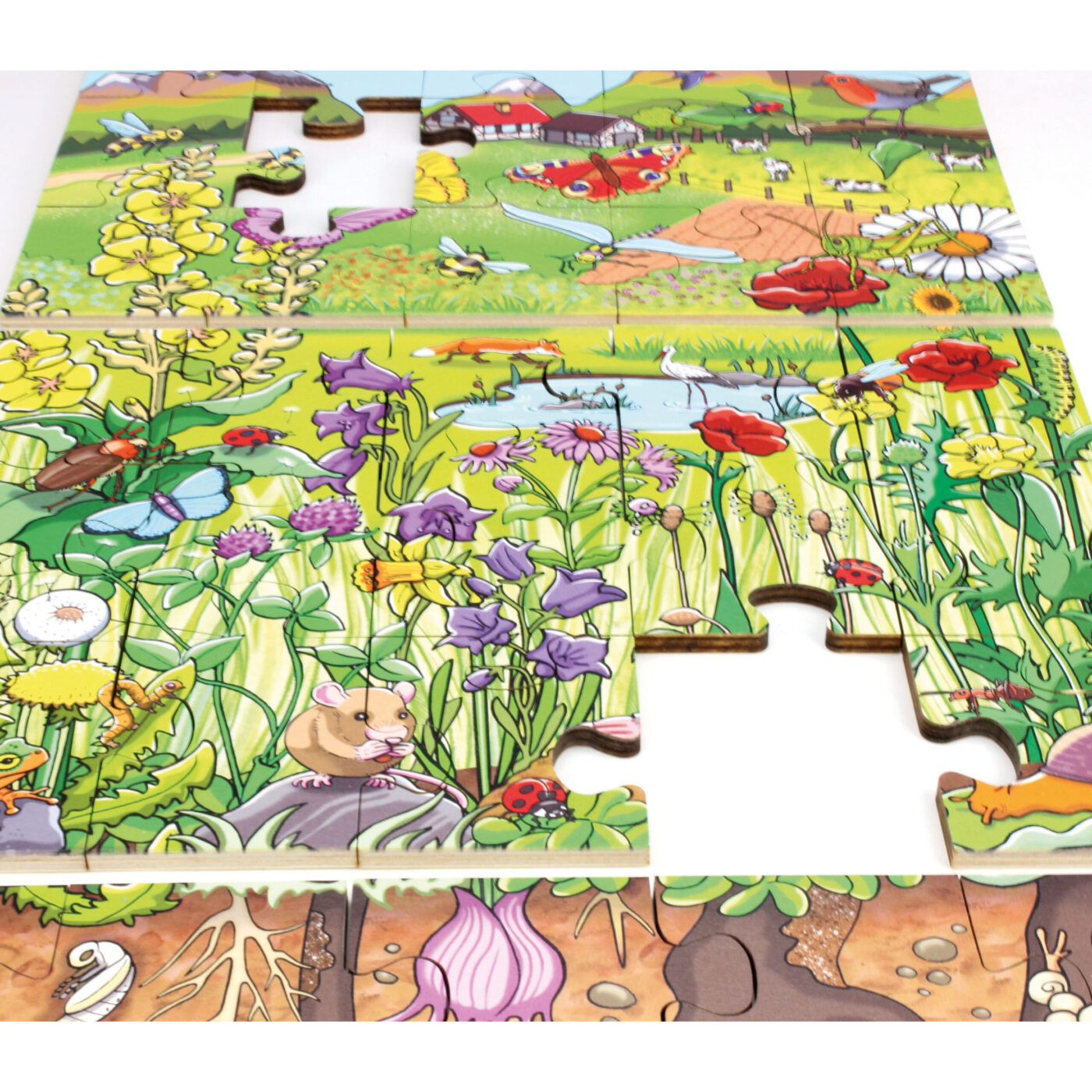 Bodenpuzzle "Entdecke die Blumenwiese" – Bild 4