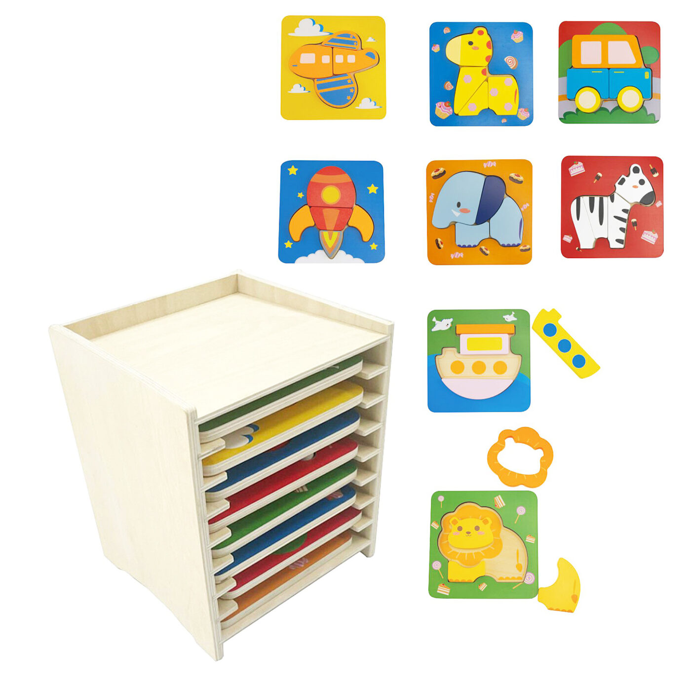 Bambini Puzzle mit Regal