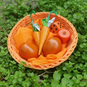 Flechtkorb rund bunt, 6-teilig