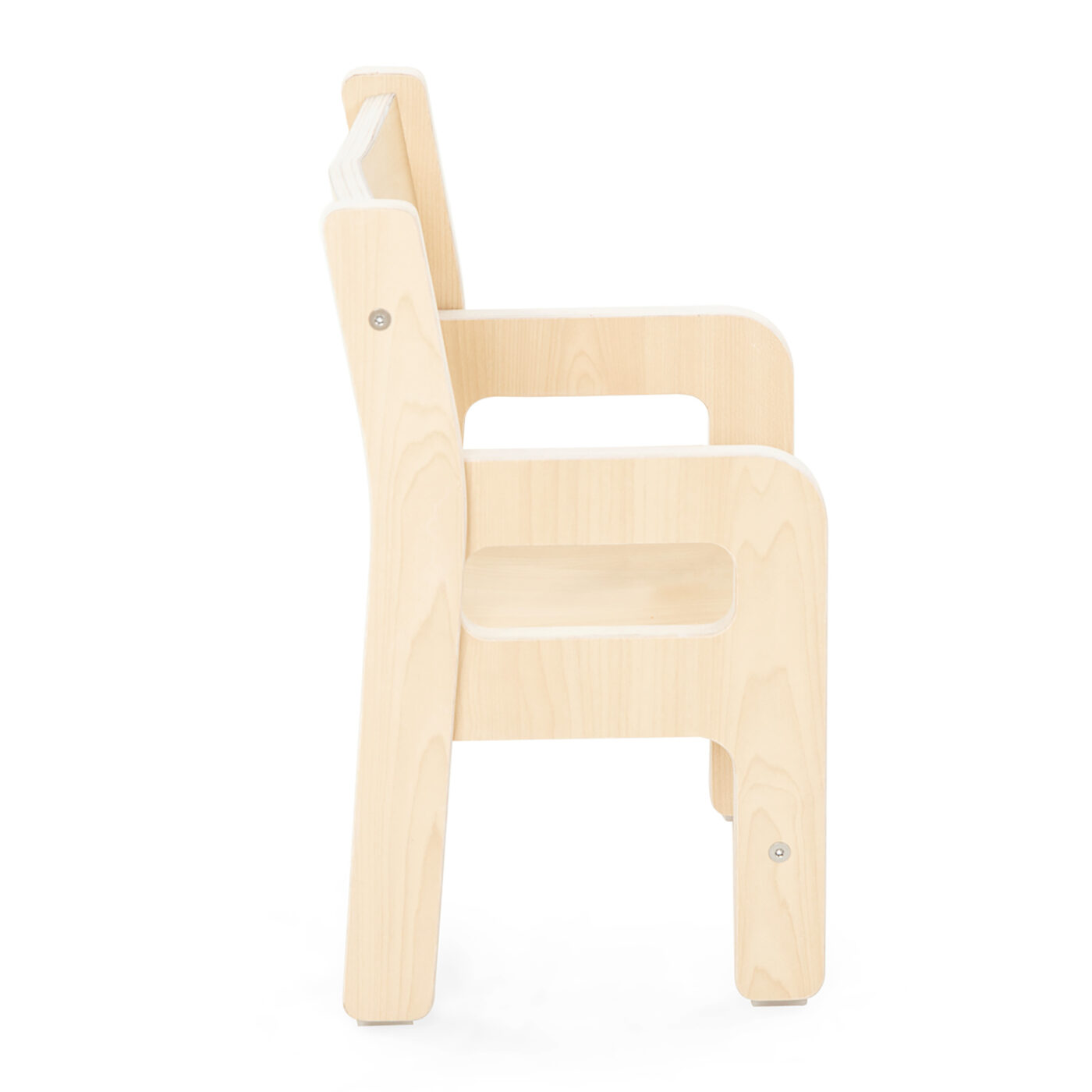 Holzsessel mit Armlehne – Bild 2