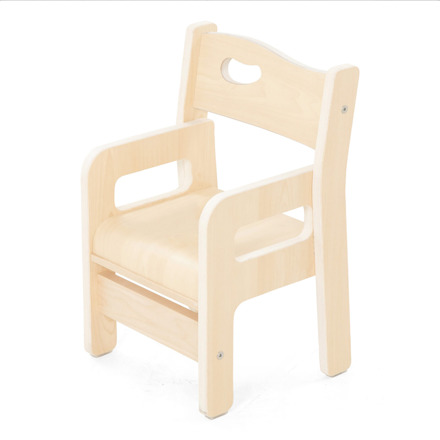 Holzsessel mit Armlehne – Bild 4
