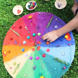 Farbenkreis aus Filz